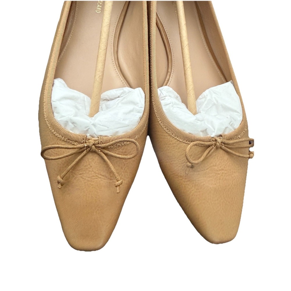 VERONICA BEARD Catherine Natural Leather Ballet Flat Womens 9 Medium Minimalist - Picture 9 of 12